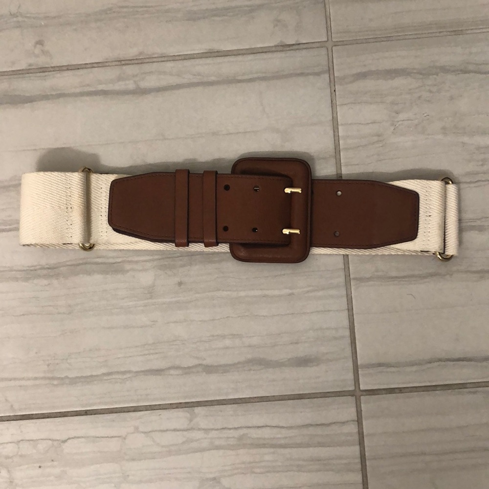 Cole Haan canvas and leather belt